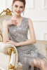 Load image into Gallery viewer, Fringes Glitter Sequins Party Dress with Sleeveless
