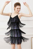 Load image into Gallery viewer, Black Spaghetti Straps Friges Party Dress