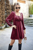 Load image into Gallery viewer, Black Velvet A line Holiday Party Dress with Pleated