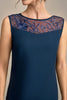 Load image into Gallery viewer, Navy Long Sleeves 3 Pieces Mother of the Bride Pant Suits