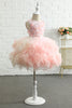 Load image into Gallery viewer, Pink Embroidery Tulle Flower Girl Dress
