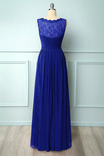 Long V-neck Bridesmaid Dress