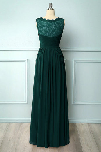 Long V-neck Bridesmaid Dress