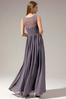 Load image into Gallery viewer, Long V-neck Bridesmaid Dress