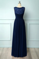 Load image into Gallery viewer, Long V-neck Bridesmaid Dress
