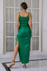 Load image into Gallery viewer, Green Sheath Prom Dress with Slit