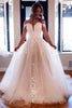Load image into Gallery viewer, Off Shoulder Wedding Dress with Appliques