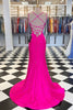 Load image into Gallery viewer, Hot Pink Mermaid Prom Dress