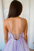 Load image into Gallery viewer, Glitter Spaghetti Straps Lavender Princess Prom Dress