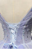 Load image into Gallery viewer, Purple V Neck A Line Short Party Dress