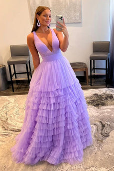 Multi-layered Tulle Princess Prom Dress