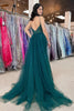 Load image into Gallery viewer, Dark Green Sequins Mermaid Prom Dress with Slit