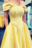 Load image into Gallery viewer, Satin Off the Shoulder Princess Corset Prom Dress
