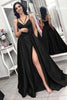 Load image into Gallery viewer, Burgundy Satin A Line Prom Dress with Pockets