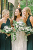 Load image into Gallery viewer, Dark Green Chiffon One Shoulder A-Line Long Bridesmaid Dress