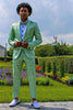 Load image into Gallery viewer, Light Green Shawl Lapel One Button Men&#39;s Prom Suits