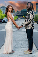 Load image into Gallery viewer, Shawl Lapel Jacquard Flower Men&#39;s Prom Blazer