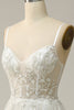 Load image into Gallery viewer, White Spaghetti Straps Corset Prom Dress with Beading