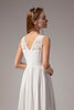 Load image into Gallery viewer, White A-line Sweetheart Long Formal Prom Party Dress With Lace