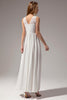 Load image into Gallery viewer, White A-line Sweetheart Long Formal Prom Party Dress With Lace