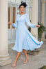 Load image into Gallery viewer, Sky Blue Chiffon Mother of the Bride Dress