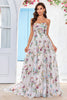 Load image into Gallery viewer, Beauty A Line Sweetheart Ivory Long Wedding Dress with Embroidery