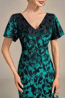 Load image into Gallery viewer, Velvet Peacock Mother of the Bride Dress