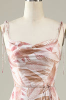 Load image into Gallery viewer, Blush Floral Boho Mermaid Bridesmaid Dress