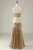 Load image into Gallery viewer, Blush Floral Boho Mermaid Bridesmaid Dress