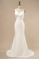 Load image into Gallery viewer, Mermaid Boho Wedding Dress with Ruffles