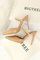 Load image into Gallery viewer, Apricot Stiletto Pointy Heels