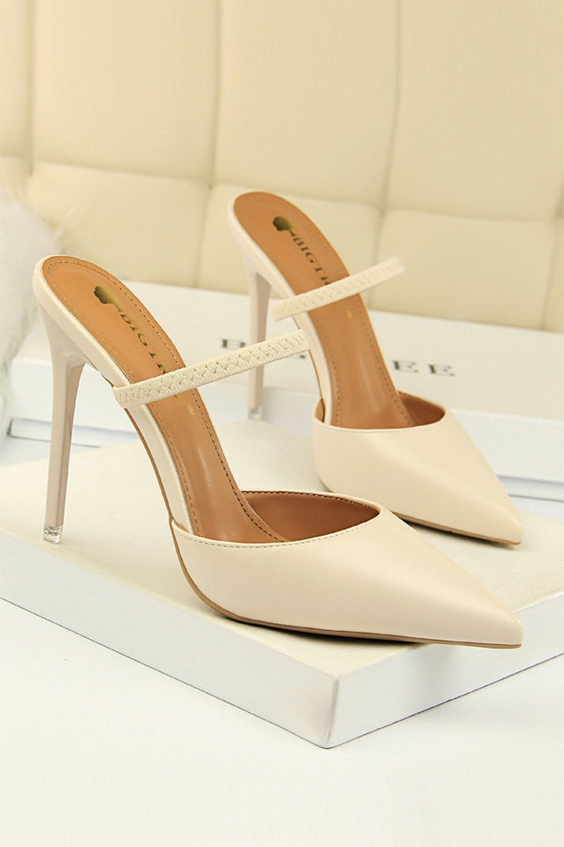 Load image into Gallery viewer, Apricot Stiletto Pointy Heels
