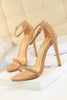 Load image into Gallery viewer, Apricot Strappy Stiletto Heels