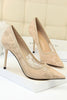 Load image into Gallery viewer, Black Flower Lace Stiletto Heels