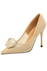 Load image into Gallery viewer, Mesh Hollow Satin Rose Flower Stiletto Heels