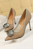 Load image into Gallery viewer, Mesh Hollow Satin Rose Flower Stiletto Heels