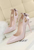 Load image into Gallery viewer, White Pump Prom Heels with Bowkont