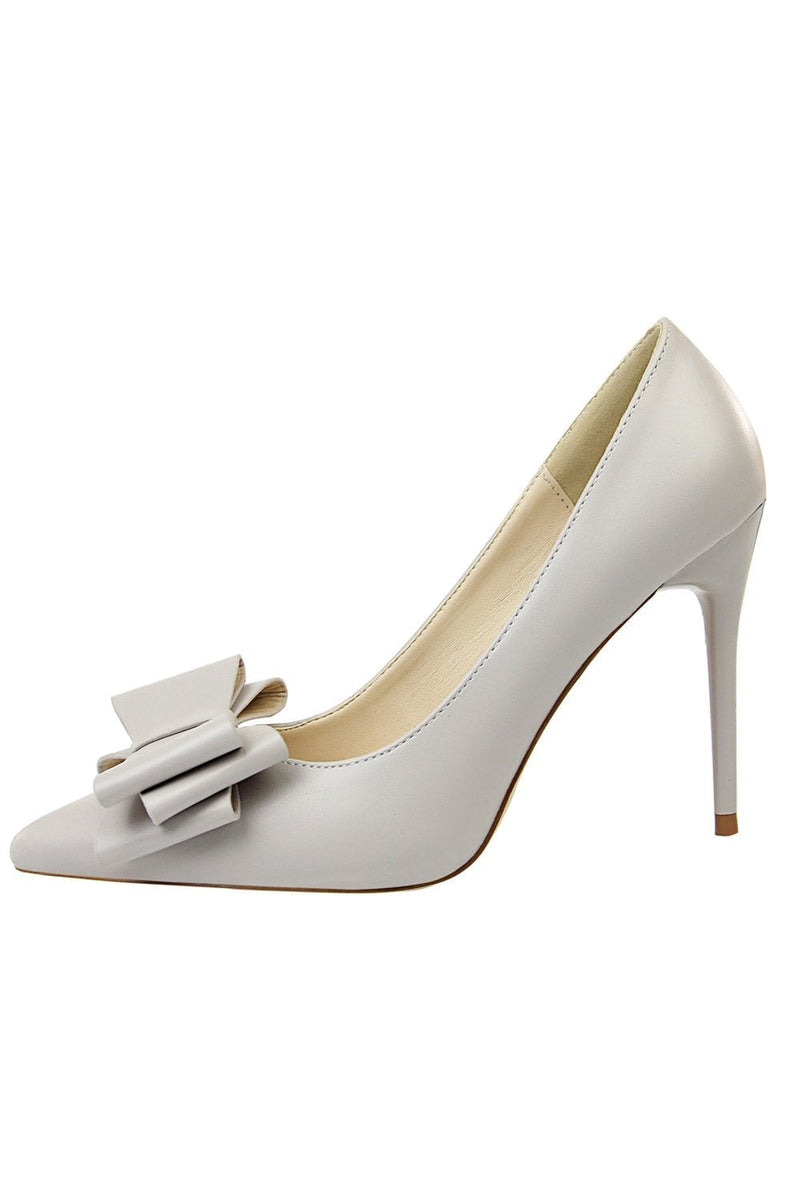 Load image into Gallery viewer, Pink Stiletto Pointy Heels with Bows