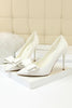 Load image into Gallery viewer, Pink Stiletto Pointy Heels with Bows