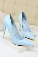 Load image into Gallery viewer, Super High Heel Shallow Mouth Pointed Stiletto Heels