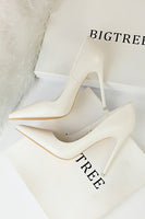 Load image into Gallery viewer, Super High Heel Shallow Mouth Pointed Stiletto Heels