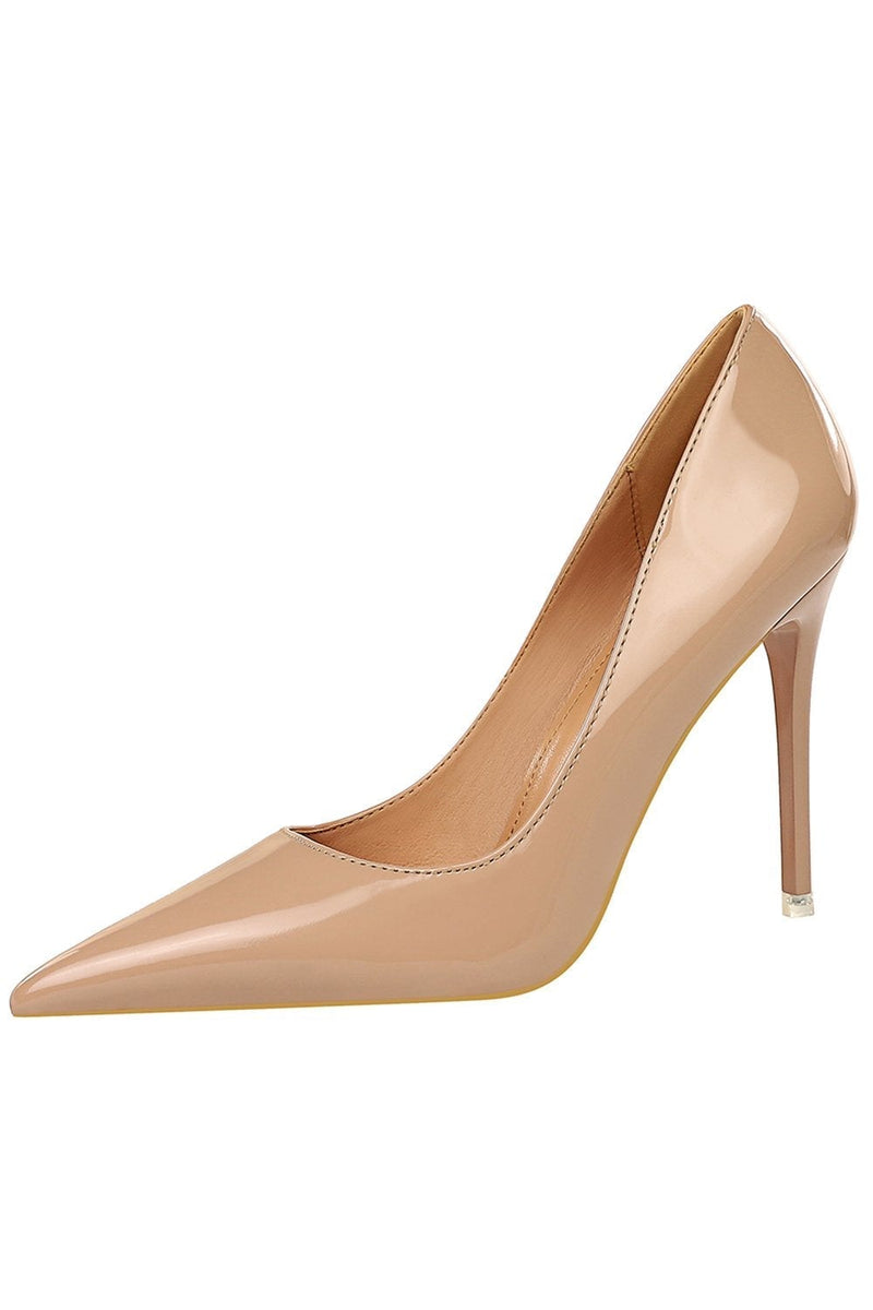 Load image into Gallery viewer, Kahki Pointy Stiletto Heels