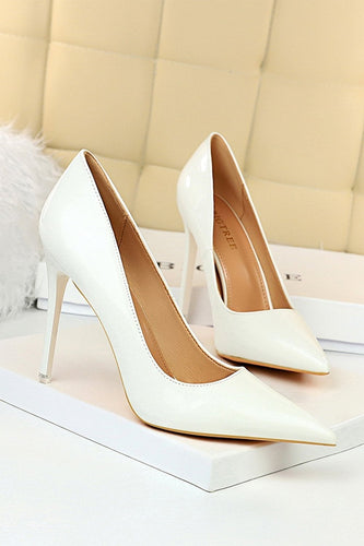 Kahki Pointy Stiletto Heels