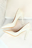 Load image into Gallery viewer, Kahki Pointy Stiletto Heels