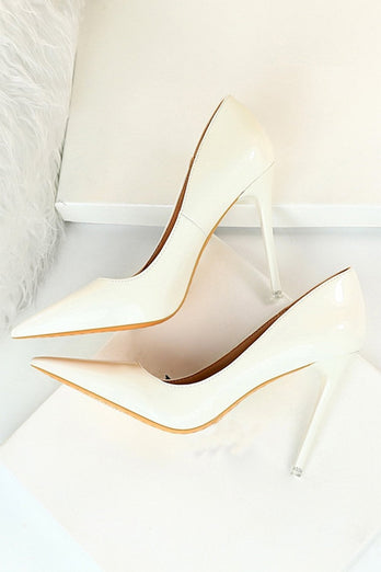 Kahki Pointy Stiletto Heels