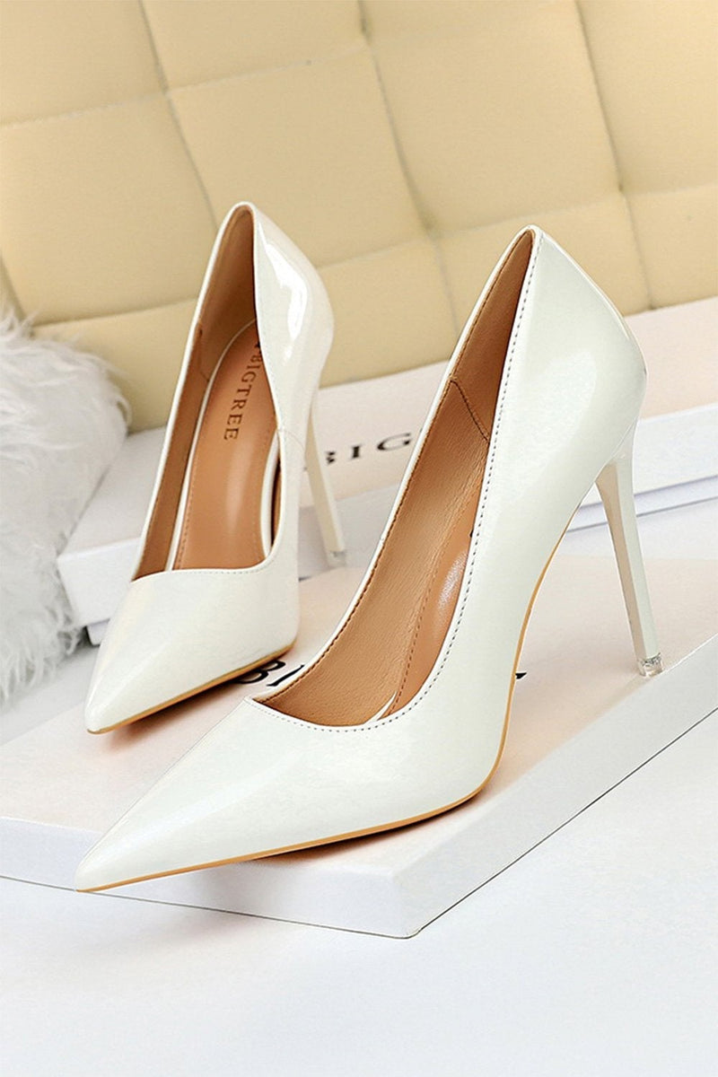Load image into Gallery viewer, Kahki Pointy Stiletto Heels