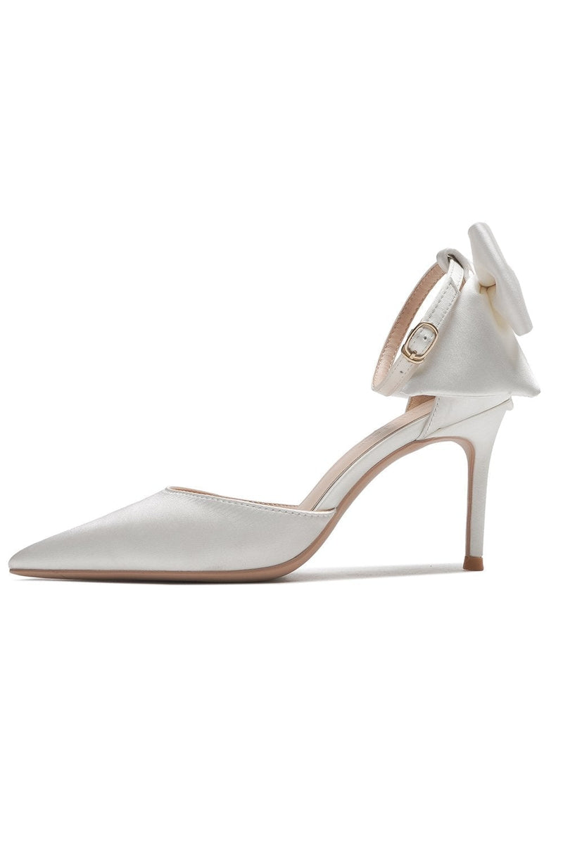 Load image into Gallery viewer, Stiletto Heels with Buckle and Bowknot