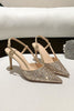 Load image into Gallery viewer, Stiletto High Heels with One Buckle and Toe Cap