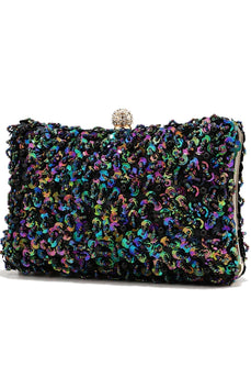 Black Sequins Prom Handbag