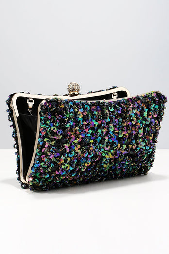 Black Sequins Prom Handbag